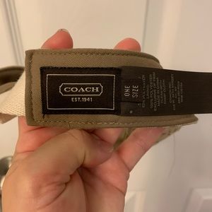 NWOT - Coach Signature Print Visor - OS